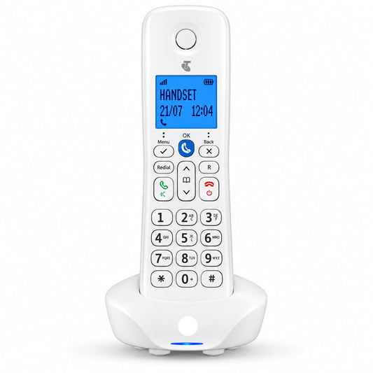 Telstra Easy Control Additional Handset Cordless DECT Phone - White Telstra