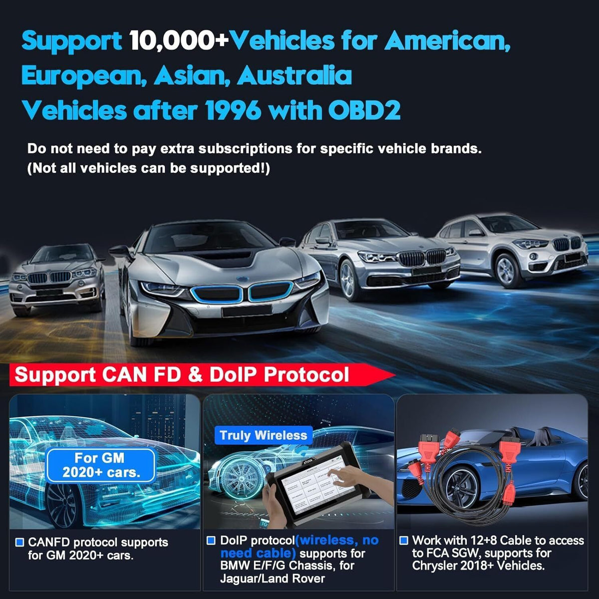 D7W Wireless OBD2 Scanner ECU Coding Key Programming Tristar Online