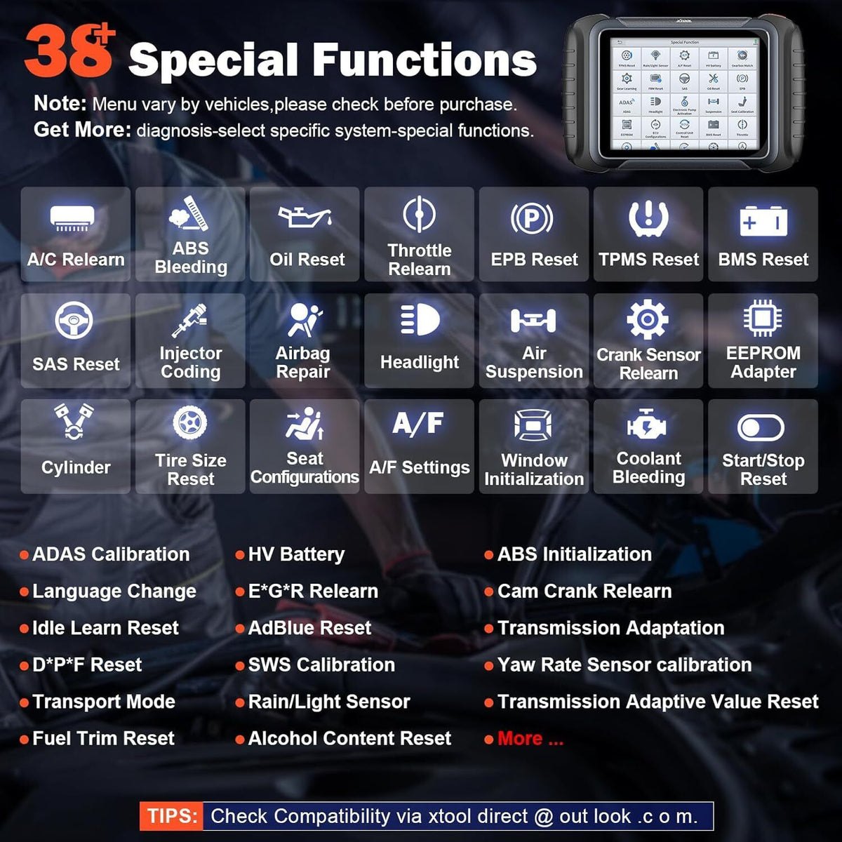 D8S OBD2 Scanner Diagnostic Tool 2025 Newest Version Tristar Online