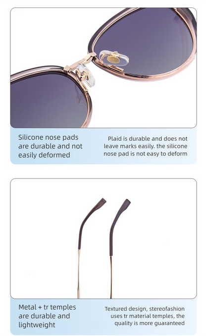 Dark Green Frame Chic Cat Eye Polarized Sunglasses for Women - Lightweight UV Protection Fashion Eyewear Tristar Online