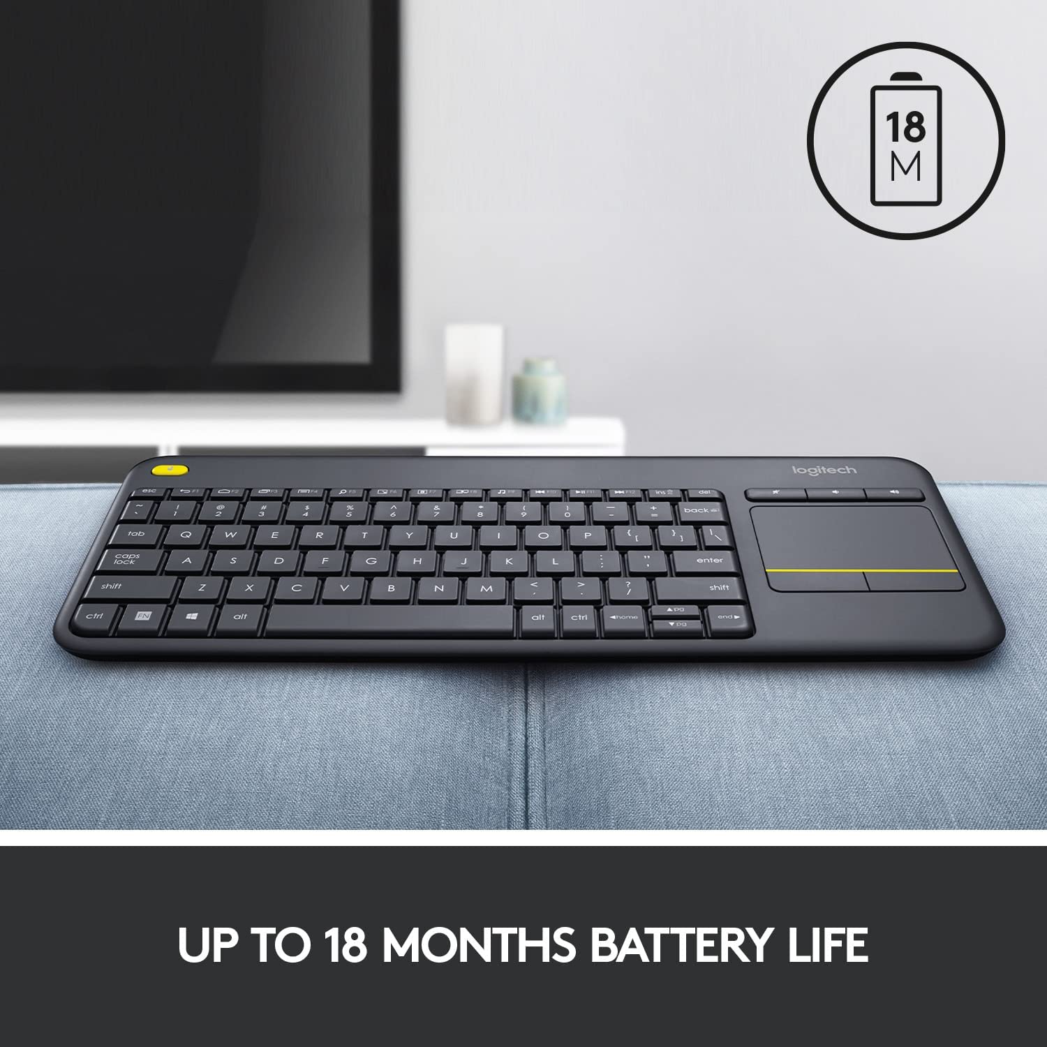 Logitech K400 Plus Wireless Keyboard with Touchpad (OPEN NEVER USED) Logitech