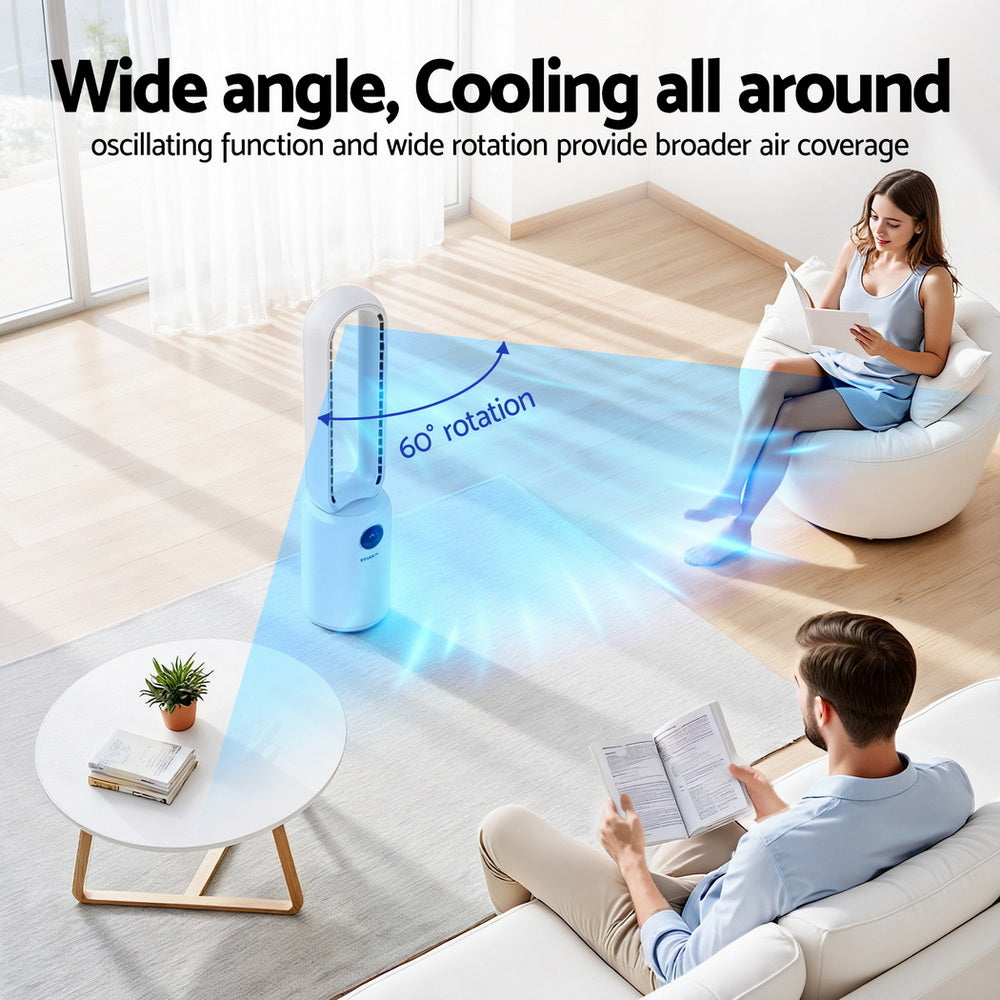 Devanti 2in1 Bladeless Fan Air Purification W/ Remote 88cm Tristar Online
