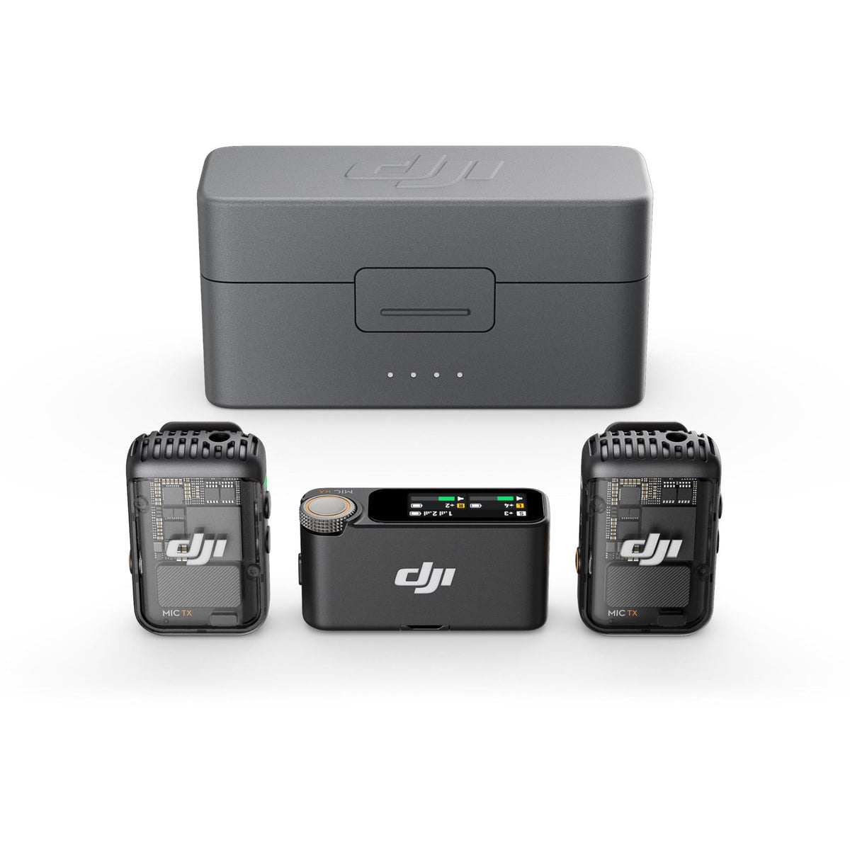 DJI Mic 2 (2TX + 1RX + Charging Case) - Black (AU Version) (Copy) DJI