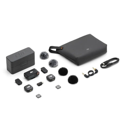DJI Mic 3 (2 TX + 1 RX + Charging Case) - Black