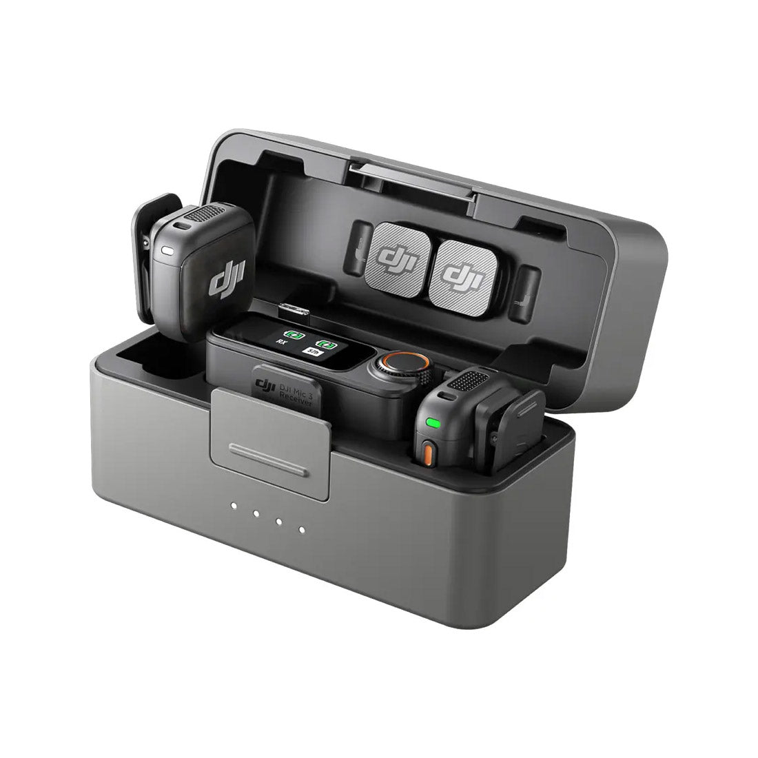 DJI Mic 3 (2 TX + 1 RX + Charging Case) - Black