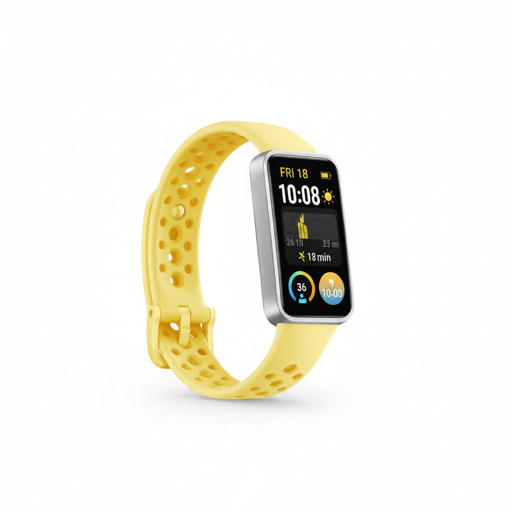 Huawei Band 9 - White, Starry Black, Pink, Yellow, Blue - Fluoroelastomer Strap - CN Version Huawei