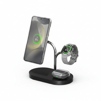 Samsung 3-in-1 Wireless Charger Qi2 - Black - Fast Charging Station for Galaxy Devices (Copy) Samsung