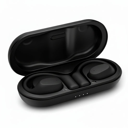 BlueAnt OpenX Open Wireless Earbuds - Black - Open-Ear Bluetooth Earbuds - Pristine - Refurbished BlueAnt