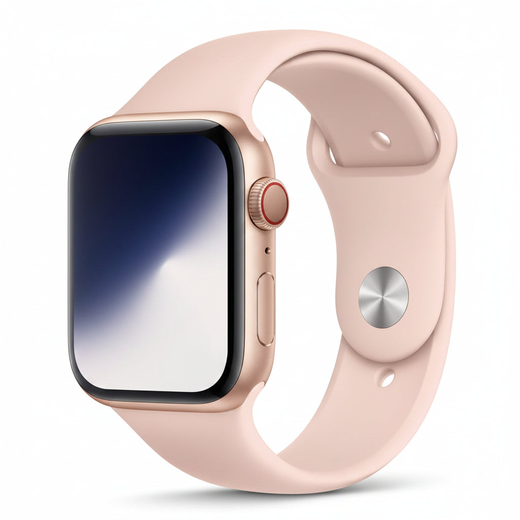 Apple Watch Series 5 44mm GPS + Cellular Gold Aluminum Case with Pink Sport Band Apple