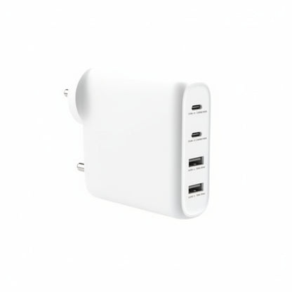 Sprout 100W Gan Wall Charger - Fast USB-C Multi-Device Charging Adapter - White