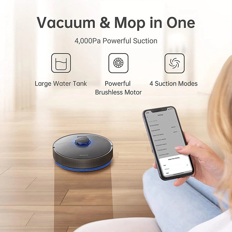 Dreame Z10 Pro Robotic Vacuum and Mop with Auto Empty Dock - Black Dreame