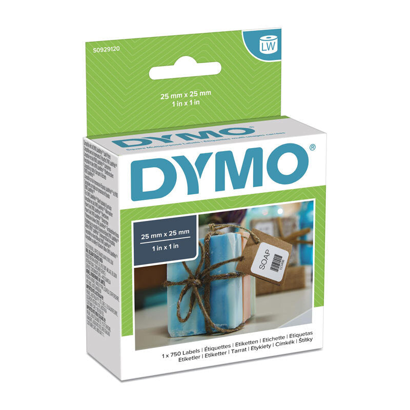 Dymo LW 25mm x 25mm White Dymo