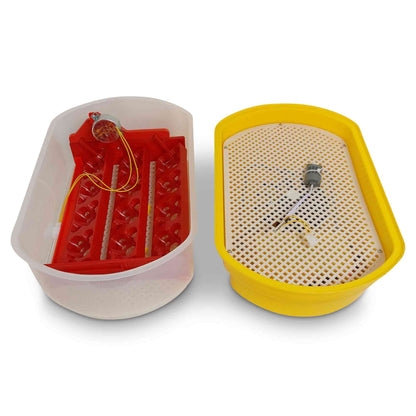 Rooster Farms Electric 12 Egg Incubator + Accessories Hatching Eggs Chicken Duck