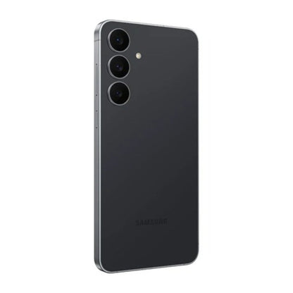 Galaxy S25 FE Jet Black model showing its bright edge-to-edge display