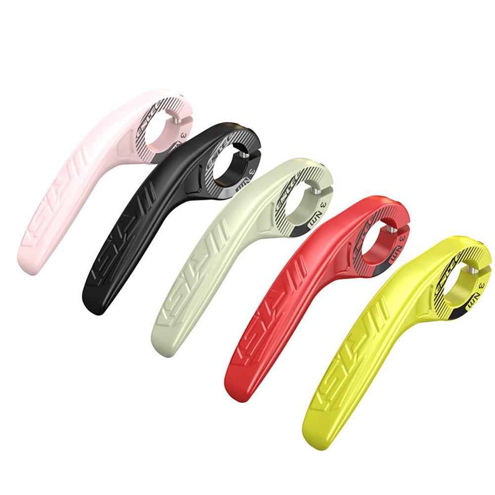 Fluorescent Yellow Ultralight Ergonomic Bike Bar Ends - High-Strength Composite Horn Grips (22.2mm) Tristar Online