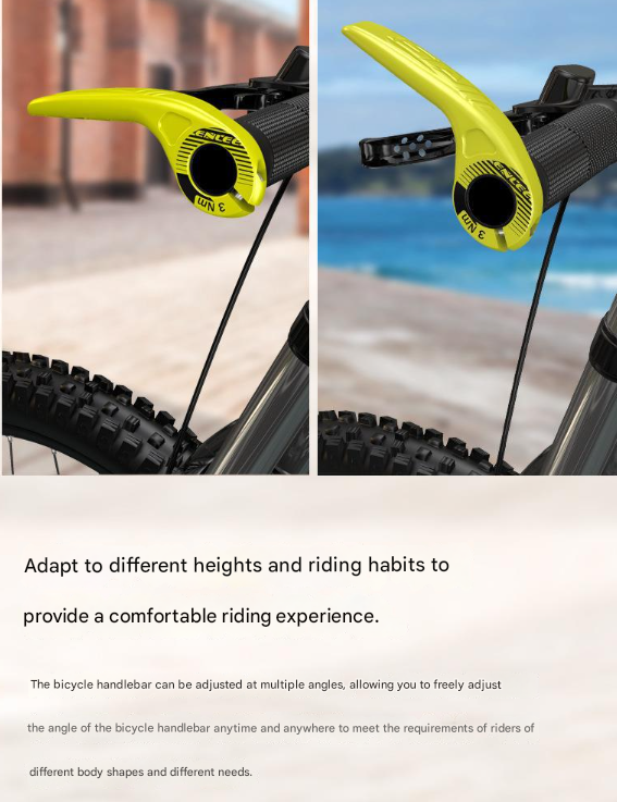 Fluorescent Yellow Ultralight Ergonomic Bike Bar Ends - High-Strength Composite Horn Grips (22.2mm) Tristar Online