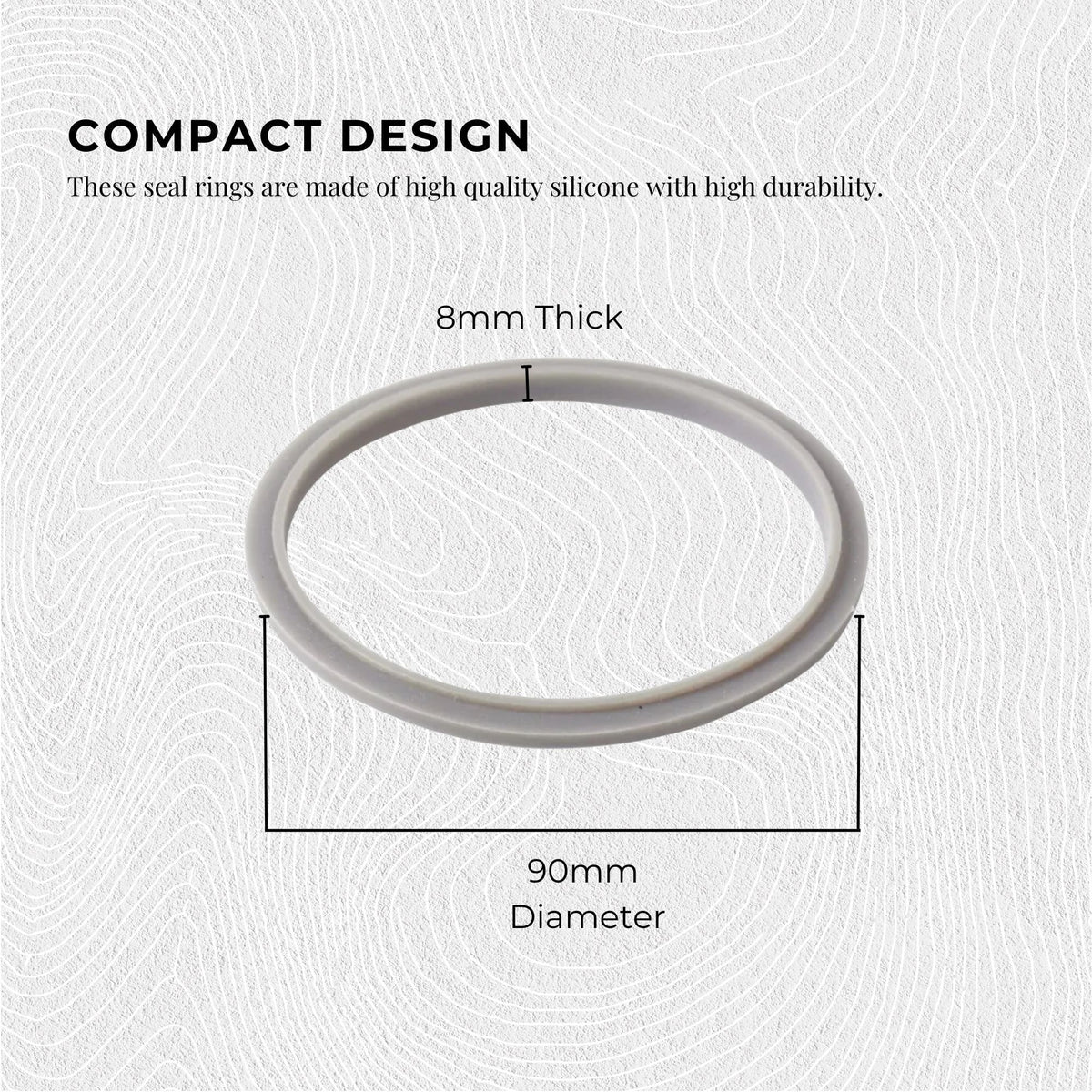 Kitchee For Nutribullet Short Cup + Holder Lip Ring + Grey Seal for 900 600