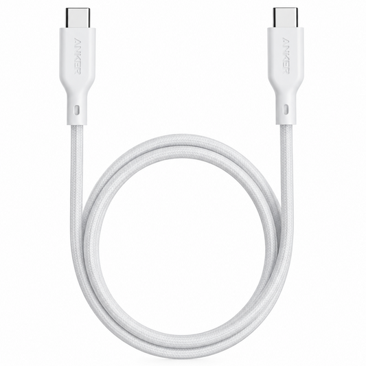 Telstra USB-C to USB-C Cable 1m – Fast Charging Data Transfer - White - Pristine  - Refurbished Telstra