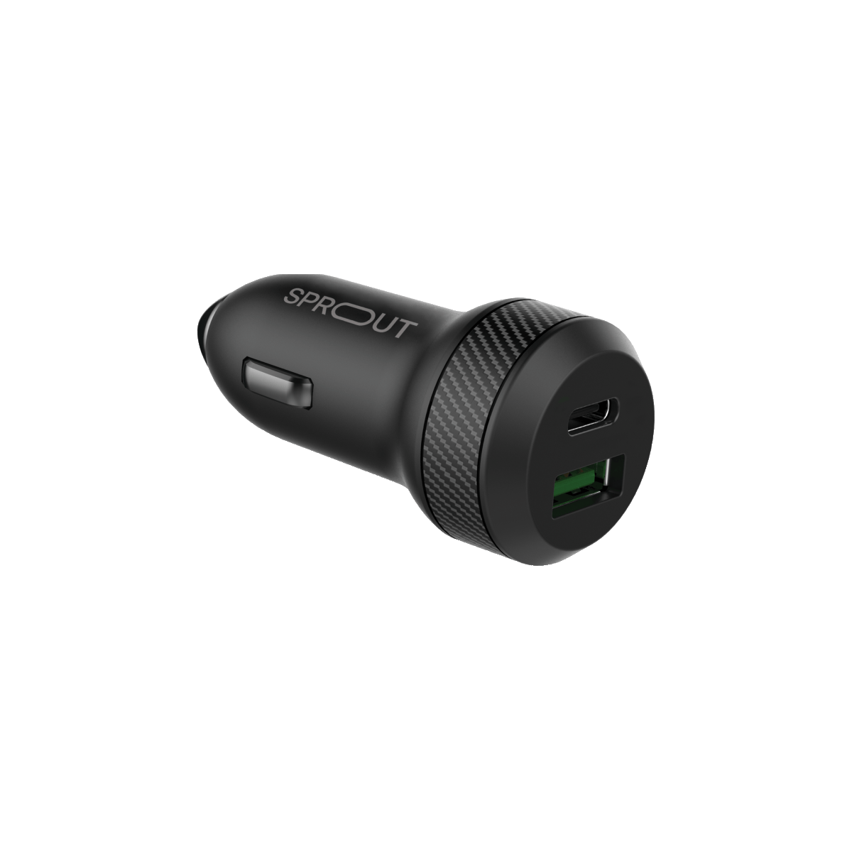 Sprout Dual Port Car Charger QC 3.0 Black ( AU Version ) - Pristine - Refurbished Sprout