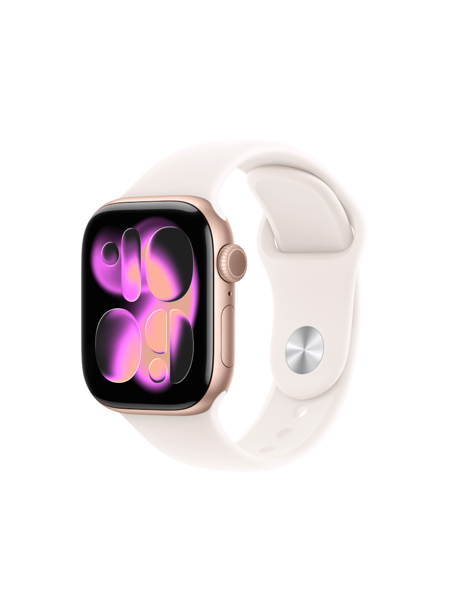 Apple Watch Series 11 42mm Rose Gold Aluminium Case Blush Band (S) GPS + Cellular 64GB Smartwatch Telstra