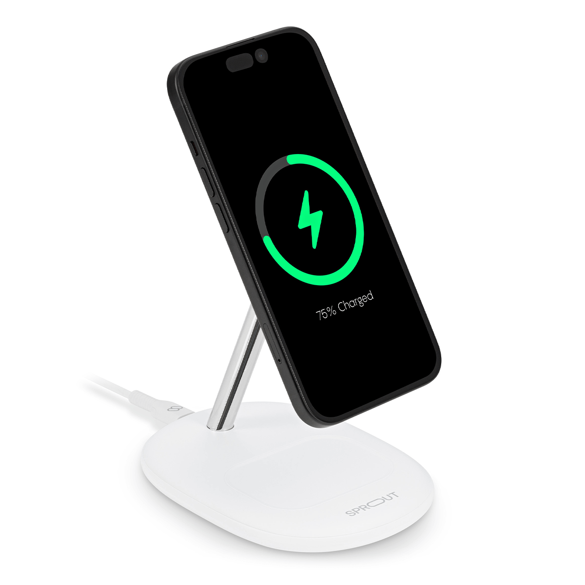 Sprout Qi2 Magnetic 2-in-1 Wireless Charger White ( AU Version )-