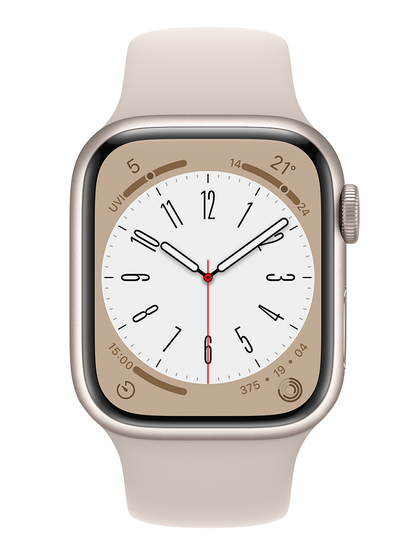 Apple Watch Series 8 41mm Starlight Aluminium Case GPS + Cellular 32GB Smartwatch Telstra