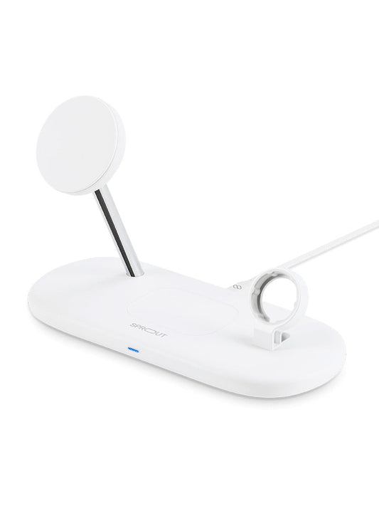 Sprout Qi2 Magnetic 3-in-1 Wireless Charger – Fast Charging Stand for iPhone, Apple Watch & AirPods Sprout Qi2 Magnetic 3-in-1 Wireless Charger – Fast Charging Stand for iPhone, Apple Watch & AirPods - (AU Version) - Pristine – Refurbished Sprout