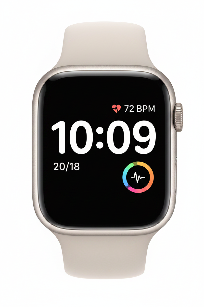 Apple Watch Series 8 45mm Starlight Aluminium Case Starlight Sport Band GPS + Cellular Smartwatch (Copy) Apple