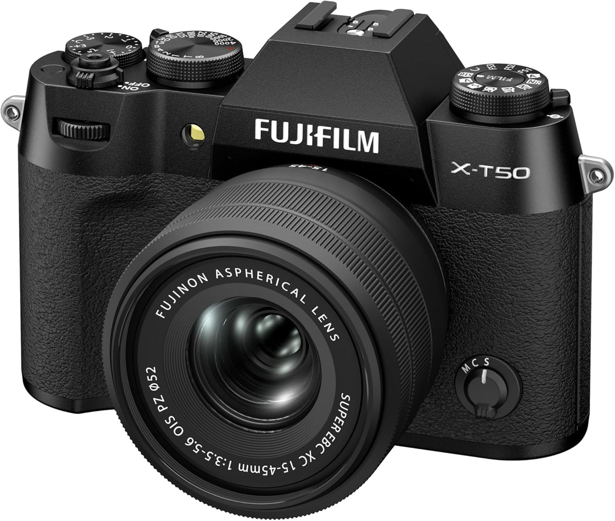 Fujifilm X-T50 Mirrorless Camera with XC 15-45mm F/3.5-5.6 Lens (Charcoal Silver) Fujifilm