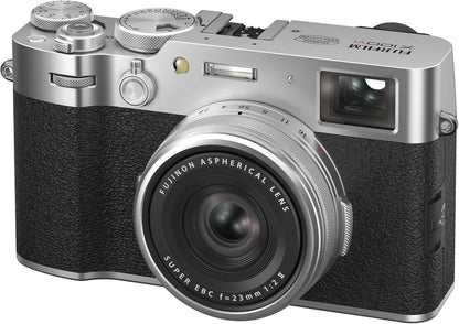 Fujifilm X100VI Digital Camera – 40MP, 6-Stop IBIS, 4K/6.2K Video - Silver Fujifilm