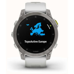 Garmin Epix Gen 2 Watch  Carrera White Titanium with Silicone Band Garmin