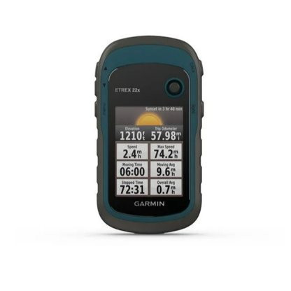 Garmin eTrex 22x Rugged Handheld GPS Navigator Black/Blue (AU Version) - Pristine – Refurbished Garmin