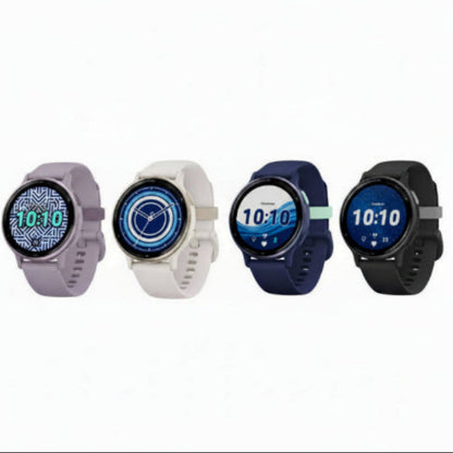Garmin vivoactive 5 GPS Smartwatch - AMOLED Display - Black, Ivory, Navy, Orchid - Acceptable - Refurbished Garmin