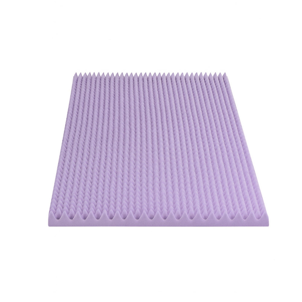 Giselle 5cm Memory Foam Mattress Topper Lavender Infused Egg Crate Pad Mat Single Tristar Online