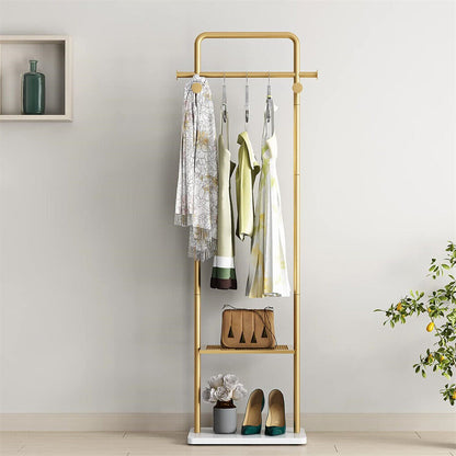 Gold Metal Coat Rack Stand Granite Base Hall Tree Tristar Online