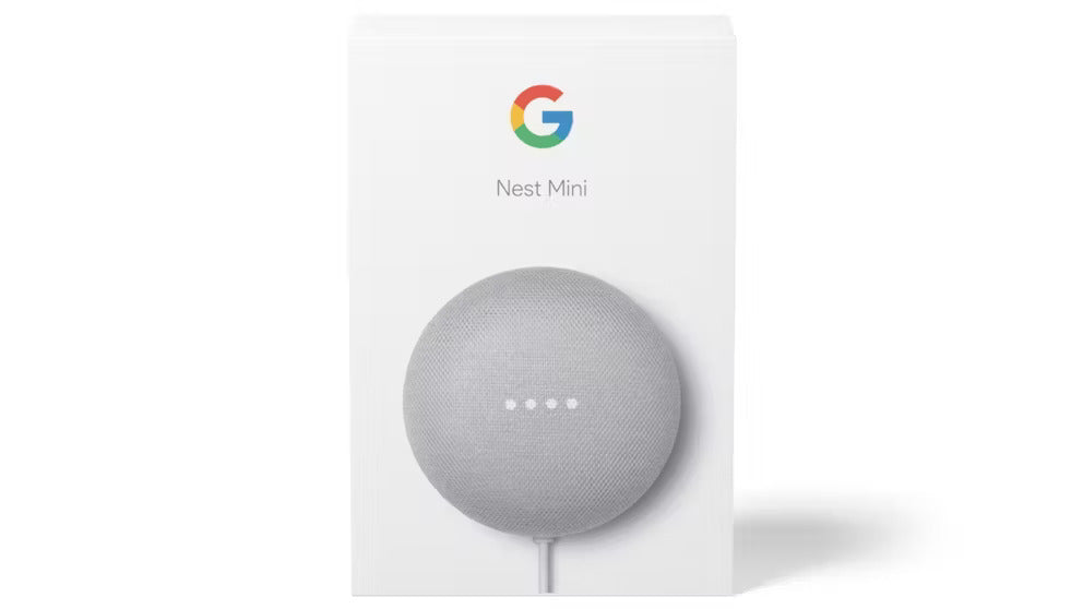 Google Nest Mini – Smart Speaker with Google Assistant – Chalk - Open Never Used - (AU Version) Google