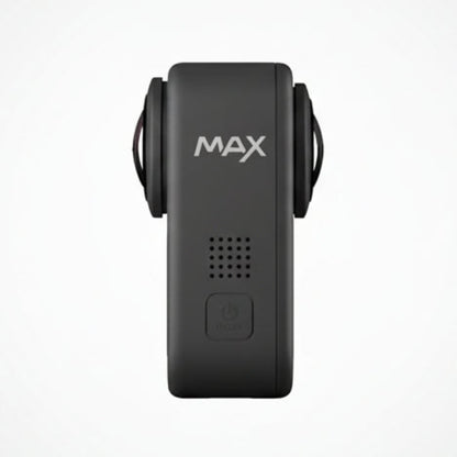 GoPro MAX 360 Action Camera Black mounted on helmet capturing immersive 360-degree footage

