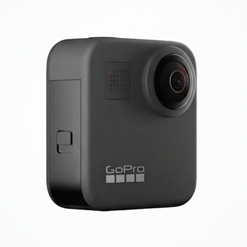 GoPro MAX 360 Action Camera Black in HERO mode recording wide-angle POV video

