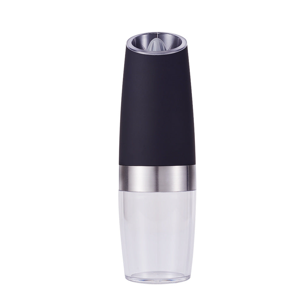 Gravity Electric Salt & Pepper Grinder Set - Adjustable Coarseness, LED Light, Battery Operated(black) Tristar Online