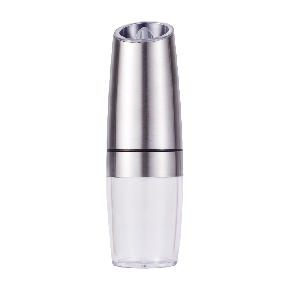 Gravity Electric Salt & Pepper Grinder Set - Adjustable Coarseness, LED Light, Battery Operated(silver) Tristar Online