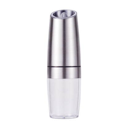 Gravity Electric Salt & Pepper Grinder Set - Adjustable Coarseness, LED Light, Battery Operated(silver) Tristar Online