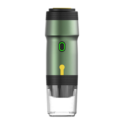 Green 3-in-1 Portable Electric Espresso Maker - Rechargeable Travel Coffee Machine for Capsules & Ground Coffee Tristar Online