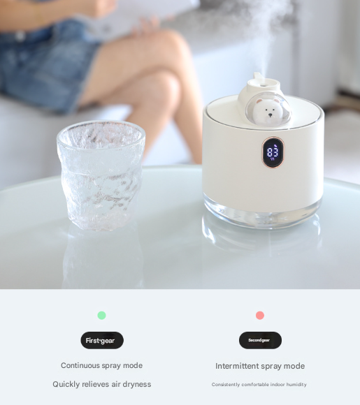 Green Adorable Space Capsule Humidifier - Portable USB Cool Mist Maker with LED Display & Ambient Night Light Tristar Online