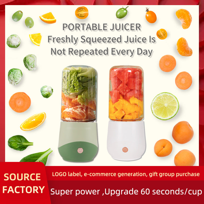 Green Compact Portable Blender - USB Rechargeable Mini Juicer Cup with 4 Blades Tristar Online