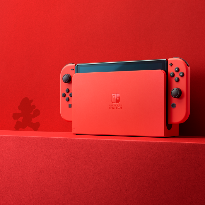 Nintendo Switch Console OLED Model - Mario Red Edition - Excellent - Refurbished Nintendo