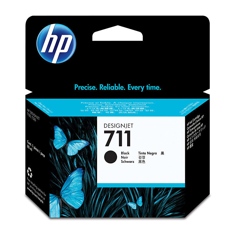 HP #711B 80ml Black Ink 3WX01A HP