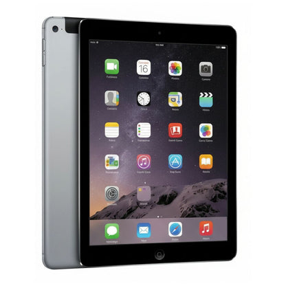 Silver iPad Air 128 GB refurbished – full front and back visible on white background