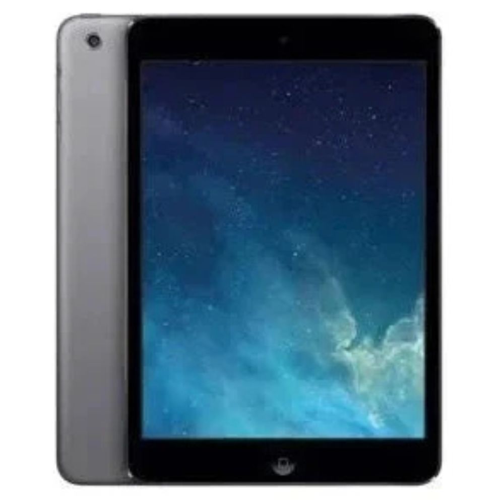 Refurbished iPad Air Silver – front/back split image, display off, back finish visible