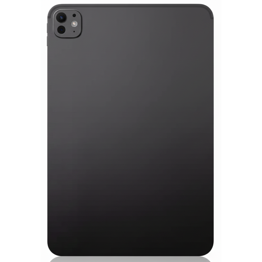 Renewed Space Grey iPad Pro 11″ M4 256 GB Cellular – angled view, camera bar visible