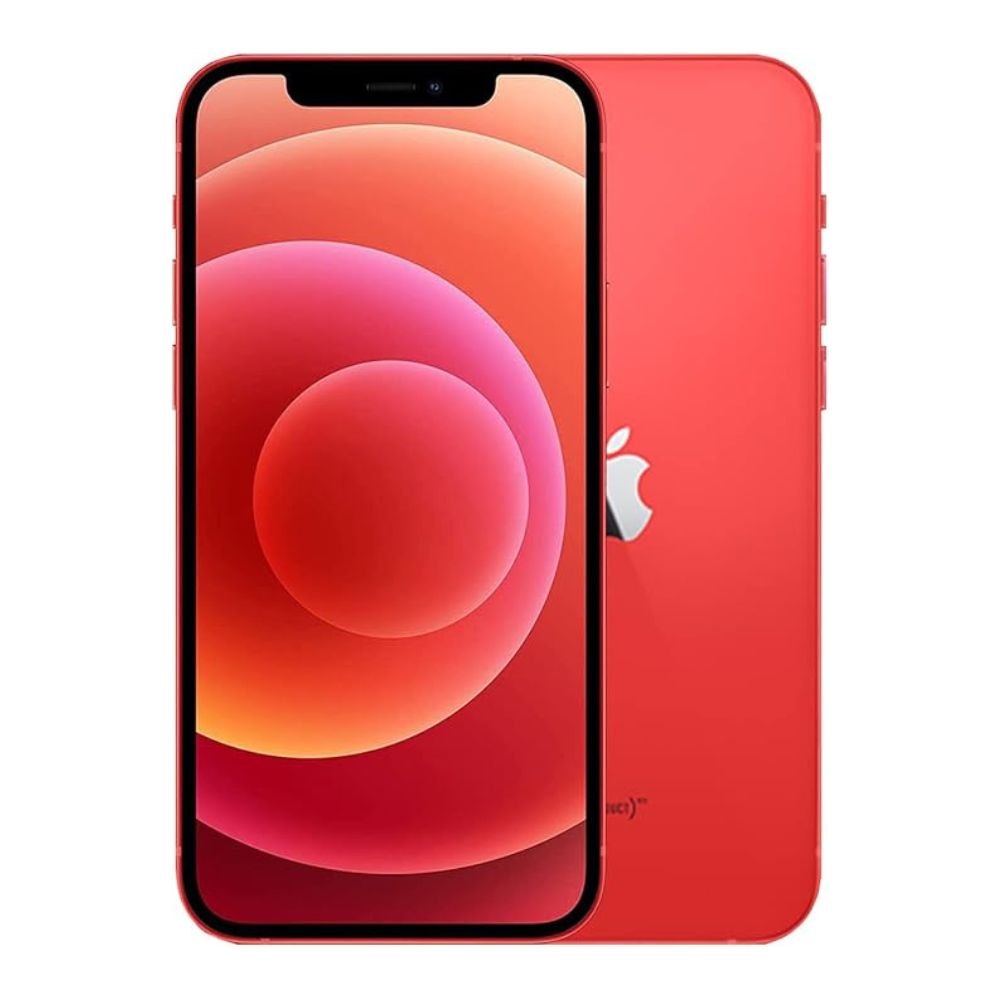 Refurbished iPhone 12 128GB – angled view showing slim profile and clean edges